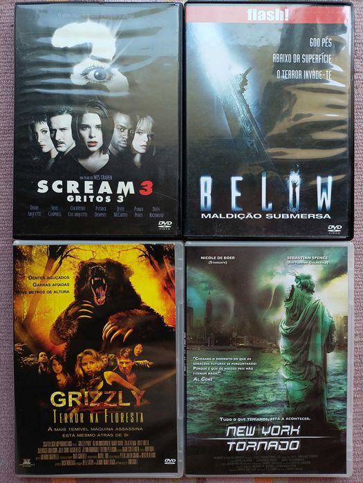 Scream 3 + Below + Grizzly + New York tornado DVD