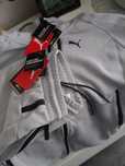 Nowy dres PUMA bluza + spodnie L, model Pumatech Full Zipp szaroczarny