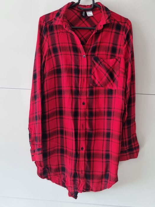 Dluzsza koszula kratka h&m 32 xxs/ xs