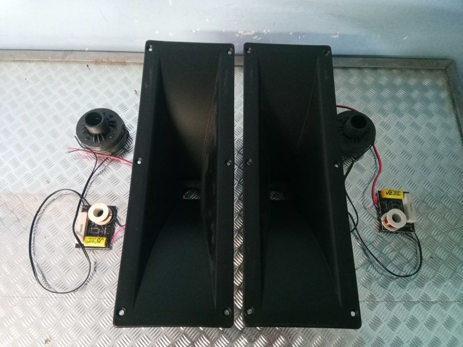 Zestaw driver + horm 100w 8ohm 2szt
