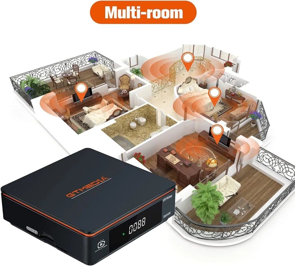 Odbiornik satelitarny DVB-S/S2/S2X, z 2.4G WiFi