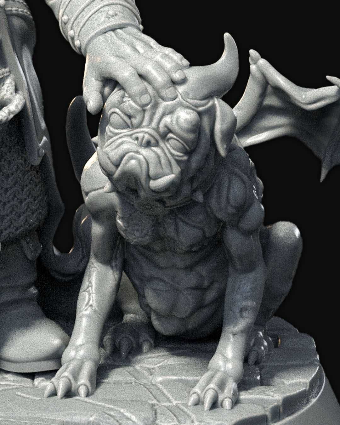 Baern Blackbone Krasnolud Nekro. 32mm 14K zgodna z DnD RPG Pathfinder