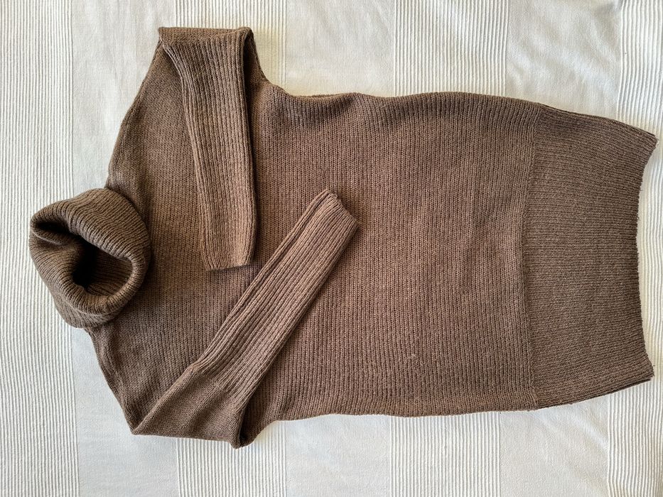 Sweter z golfem PREMIUM z moherem rozm. M-L