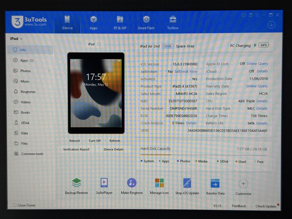 iPad Air 2 (A1567) 32GB - Cellular (LTE) - faktura VAT 23%