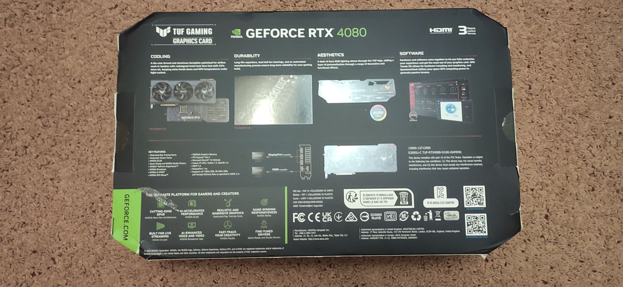 Відеокарта ASUS TUF-RTX4080-O16G-GAMING