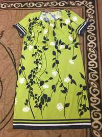 Платье салатового цвета 52-54 размера