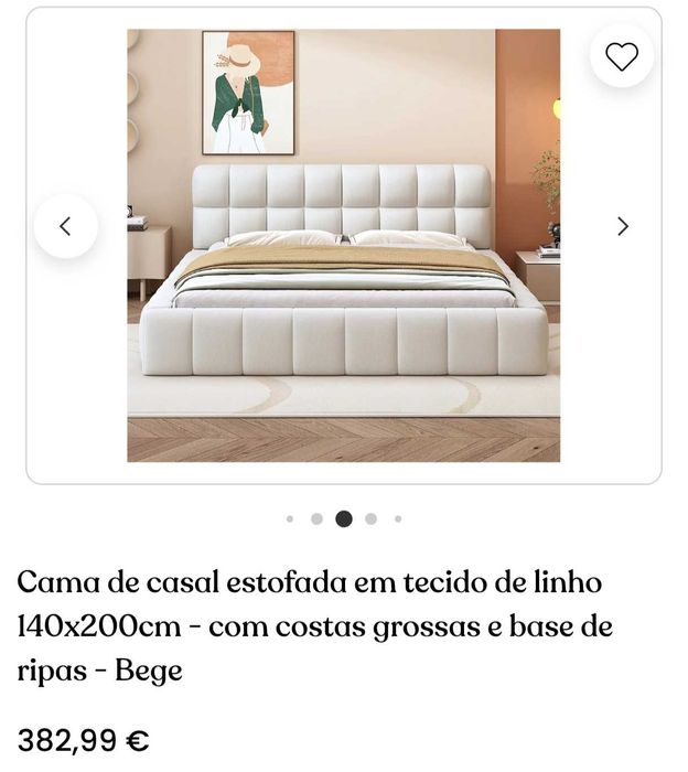 Estrutura cama de casal - NOVA