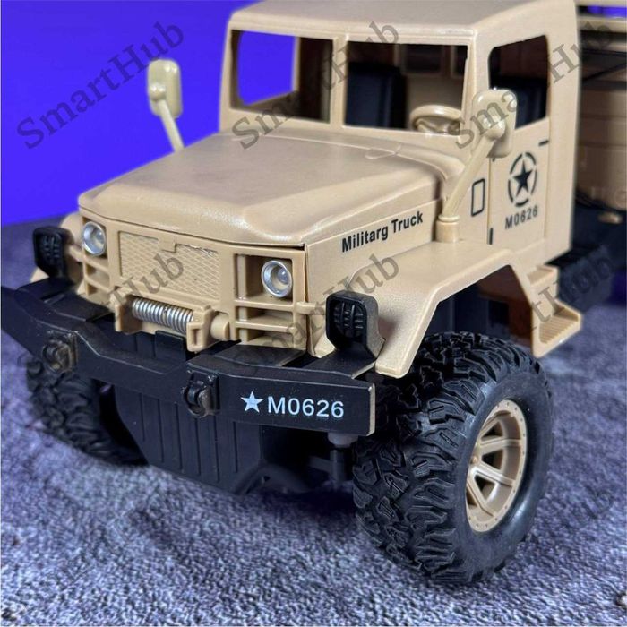 Грузовик на радиоуправлении GRIM-2 с тентом. Грузовая машина на пульте