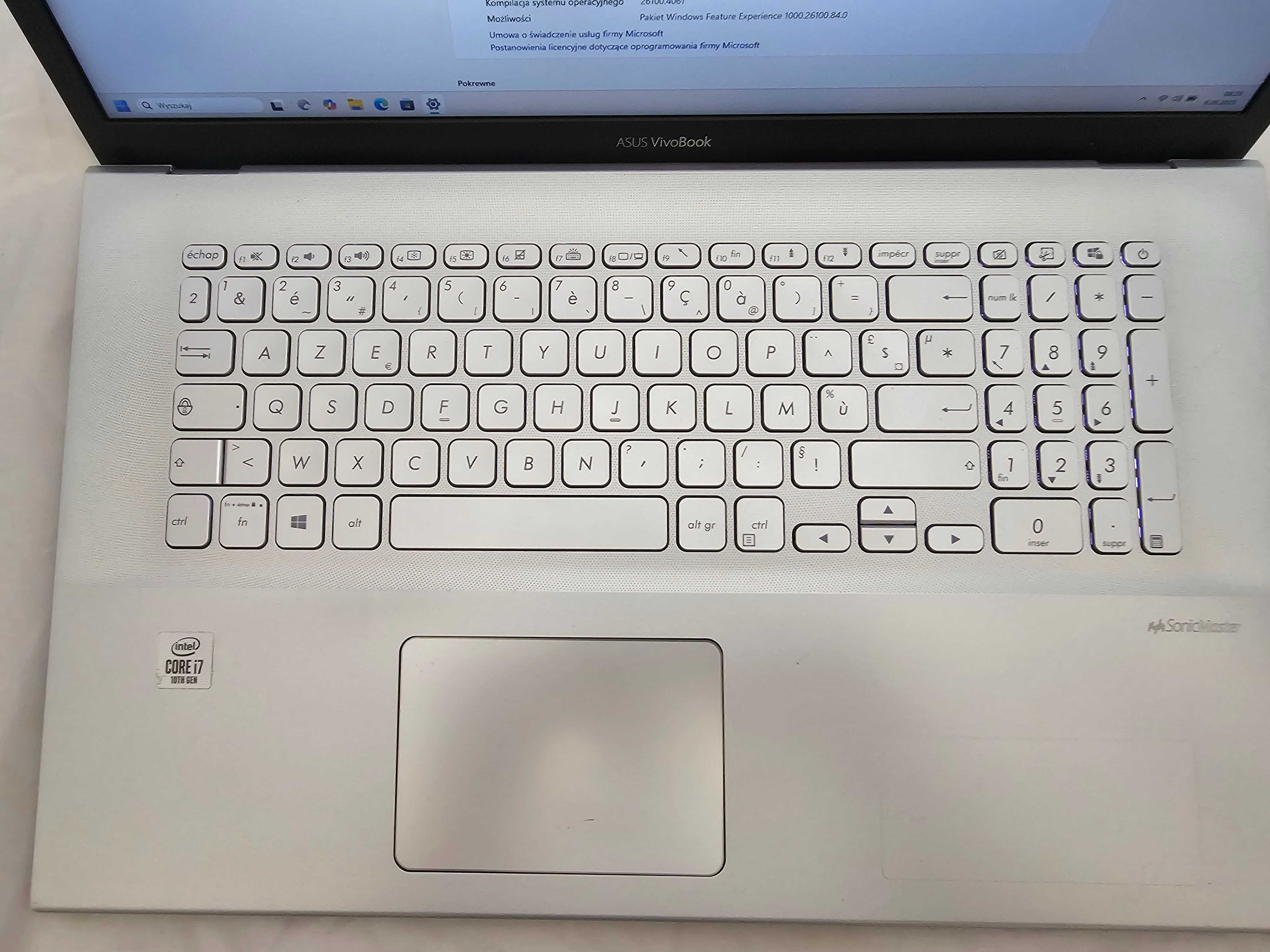 Laptop Asus VivoBook S712F/i7 10 Gen/16 DDR4/512 NVME/Bioskomp Gwaranc