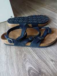 Buty sandały japonki skórzane Birkenstock ideał