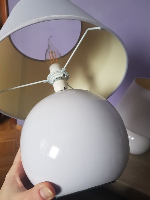 Lampki nocne 2 szt jasny fiolet