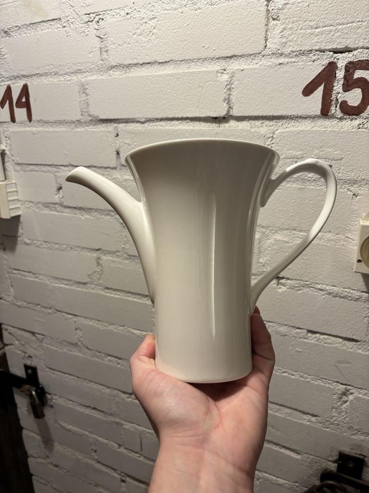 Dzbanek imbryk Lorel Karolina porcelana fine bone china ecru kremowa