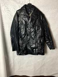 Leather coat jacket Tommy Hilfiger distressed kurtka skórzana