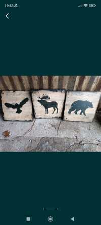 Obrazki ikea na ścianę dzikie zwierzęta Bjornamo