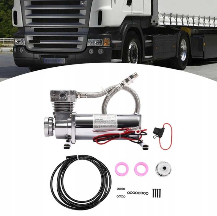 Sprężarka 12V 200 PSI 60 l/min – cicha kompresor samochodowy