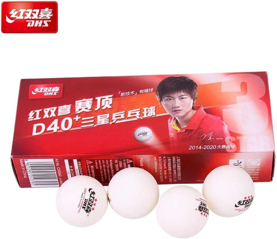 Мячи шарики для настольного тенниса DHS D40+ 3-Star 40+ 10 шт коробка