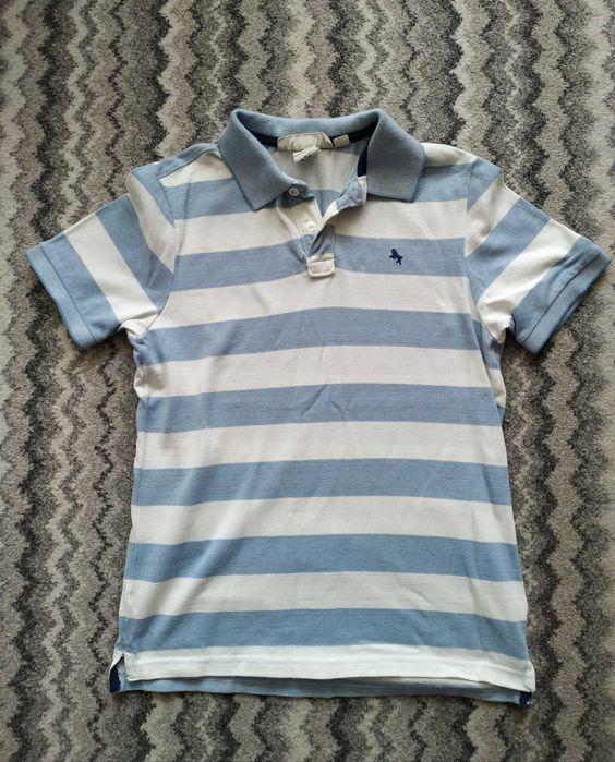 Chłopięca koszulka polo z krótkim rękawem, H&M, rozmiar 146/152