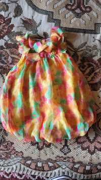 Kolorowa sukienka rampers 74