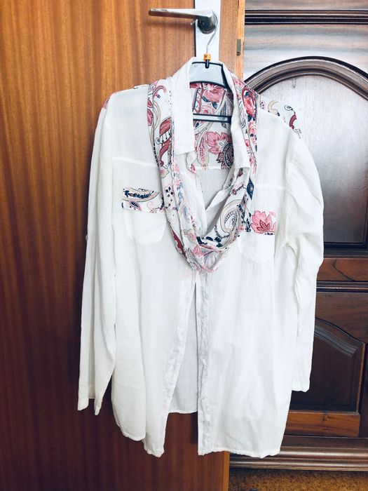 Camisa larga senhora