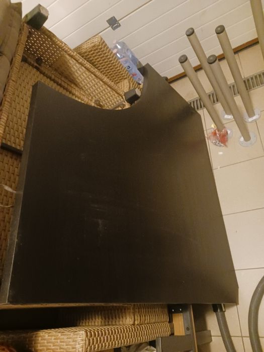 Biurko narożne IKEA kolor czarny 120x120 stan bdb