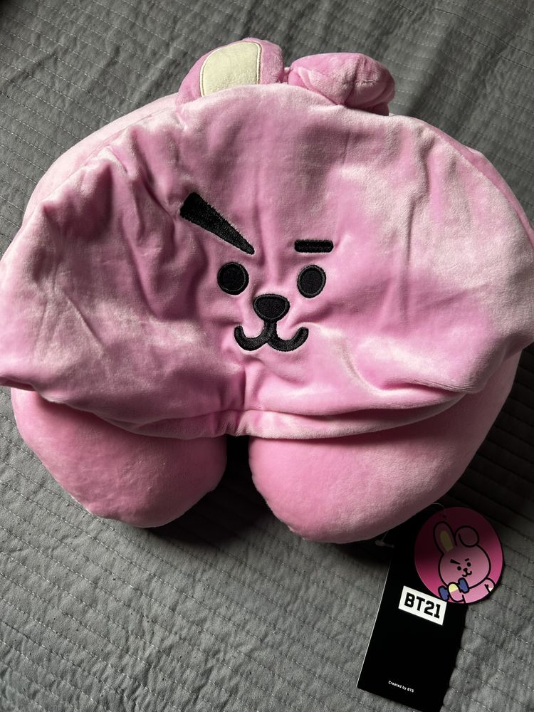 150zł taniej! BTS Cooky BT21 poduszka podróżna z kapturem