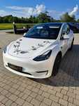 Tesla do ślubu auto do ślubu wynajem na wesele Tesla Y