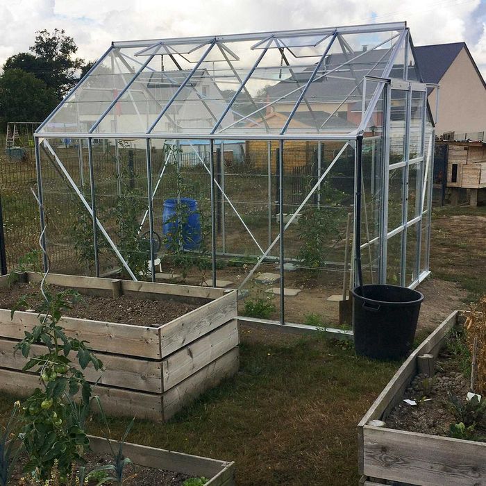 Aluminiowa Szklarnia  szkło hartowane  Duża Wysoka - Black Week!