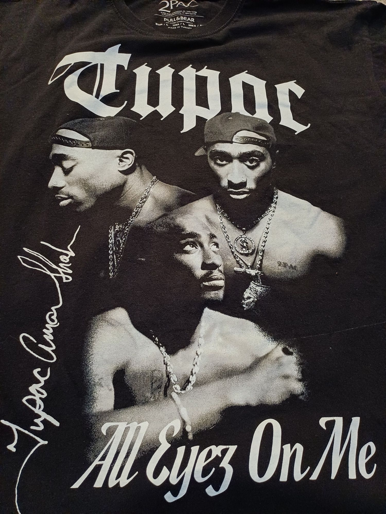 T-shirt Tupac koszulka 2pac All Eyez On Me bdb stan M hip hop UNIKAT