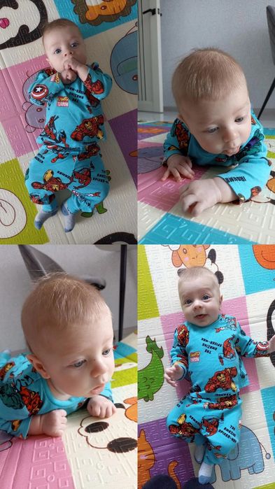 Речі для хлопчика 0-3 місяці 3-6 місяців одяг для новонародженого хлоп