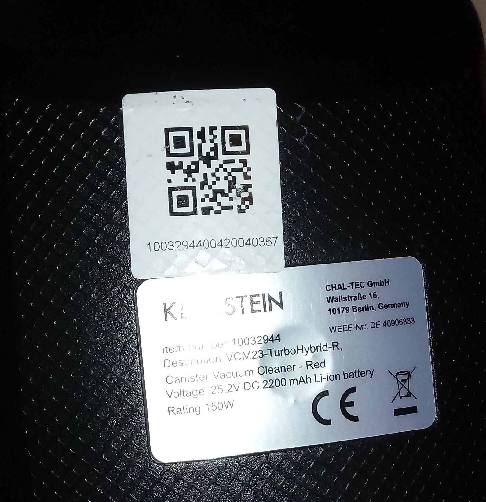 Odkurzacz akumulatorowy Klarstein turbo hybrid