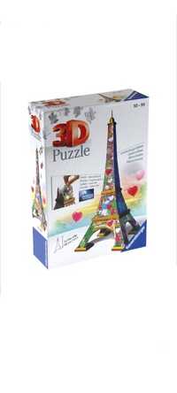 NOWE Puzzle 3D - Wieża Eiffla Limited Edition LOVE Ravensburger 216 el