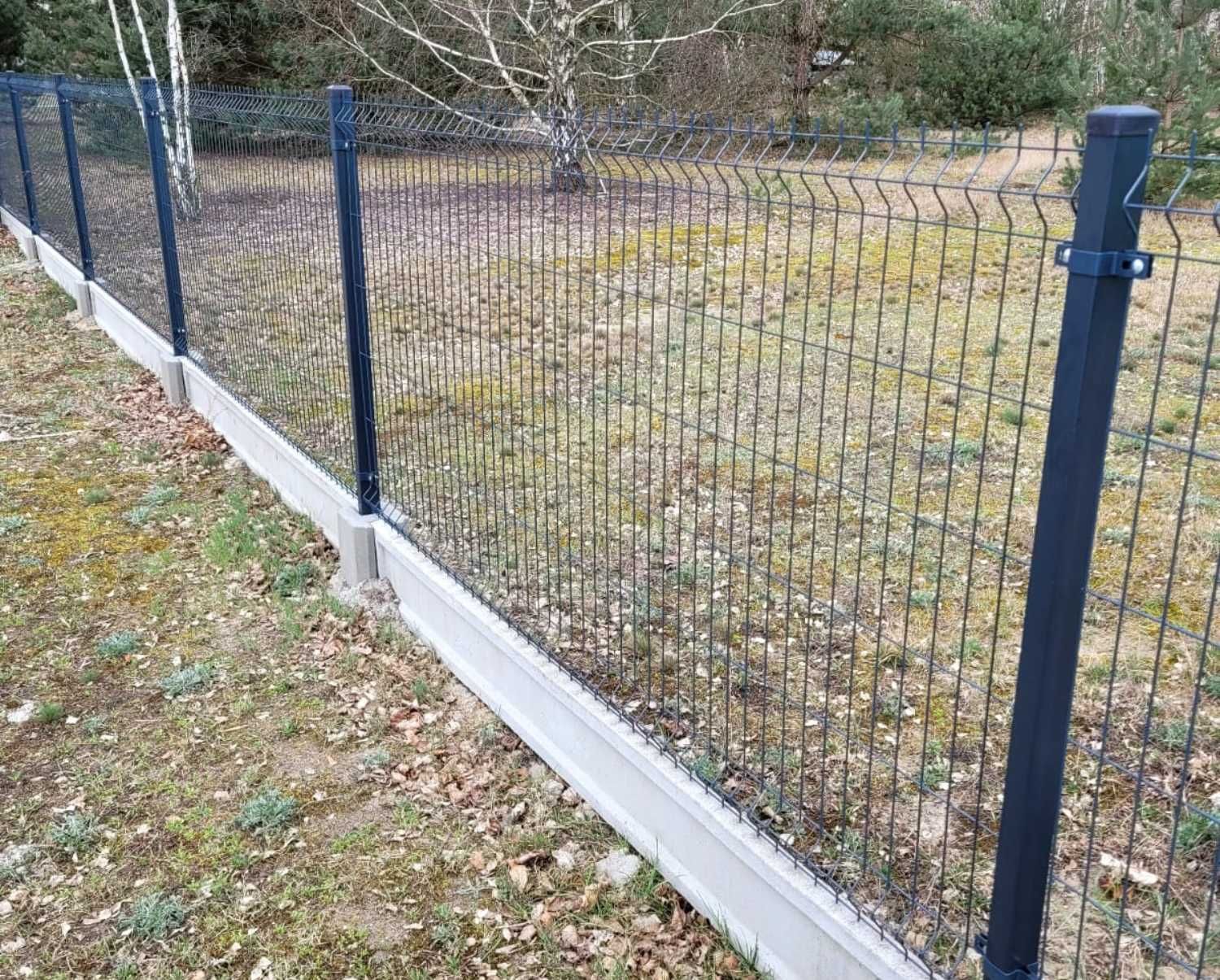 Ogrodzenia panelowe 150 cm panel słupek podmurówka akcesoria komplet