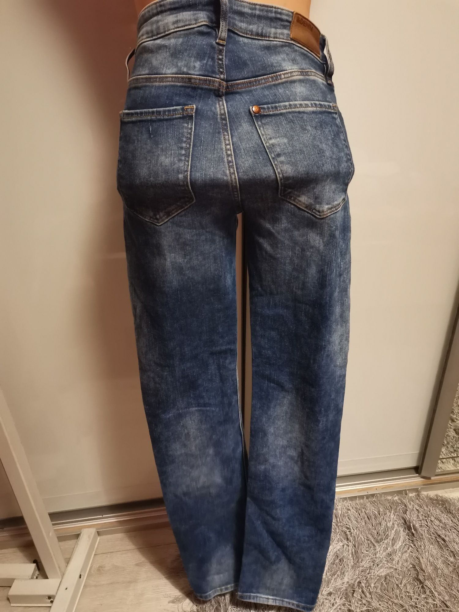 Spodnie jeansowe H&m 28 niebieskie