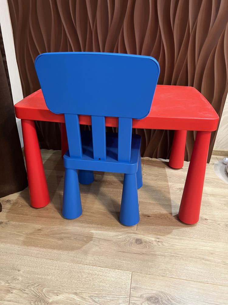 Стіл IKEA MAMMUT + стілець