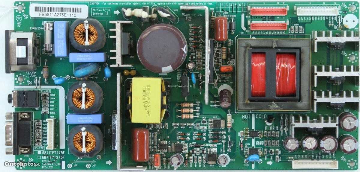 6871tpt275e tv lg