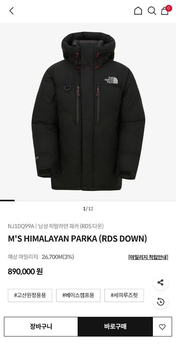 The North Face M'S HIMALAYAN PARKA (RDS DOWN) summit series