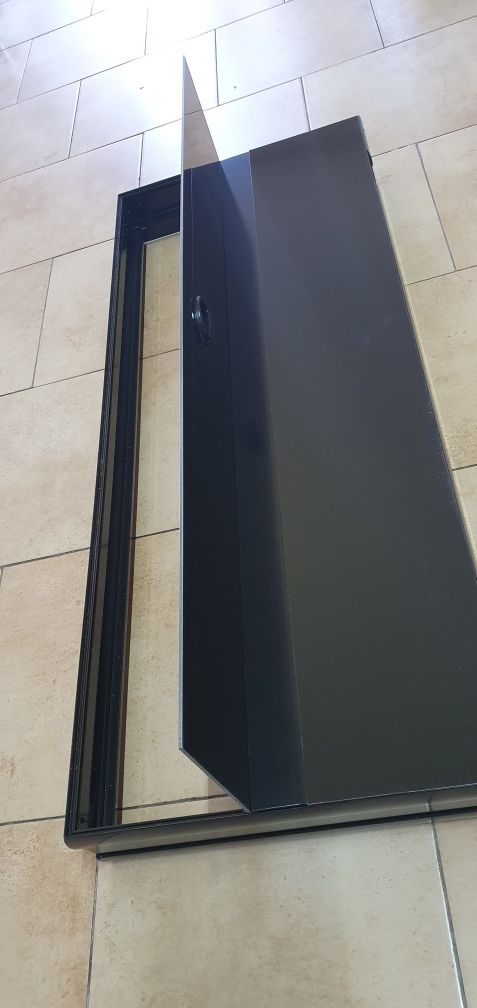 Pokrywa aluminiowa 100x40 czarna profil obły - pokrywa akwariowa