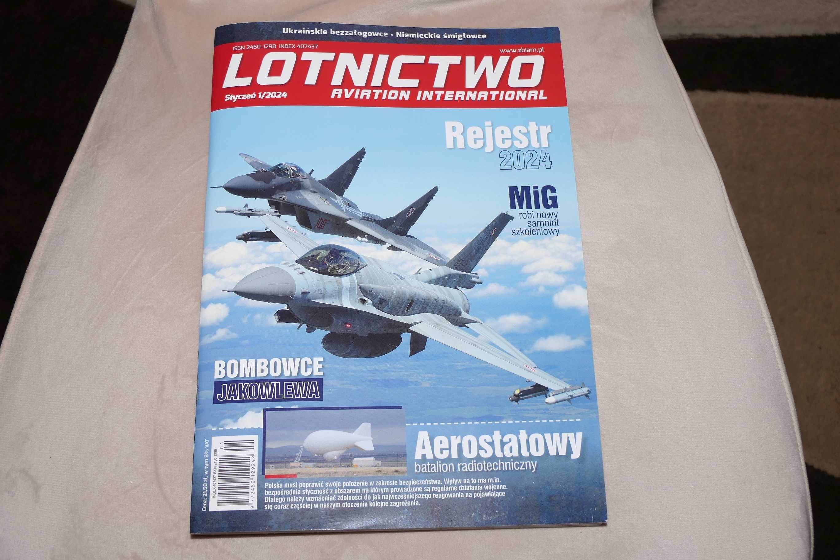 Lotnictwo Aviation International 1/2024 - czasopismo