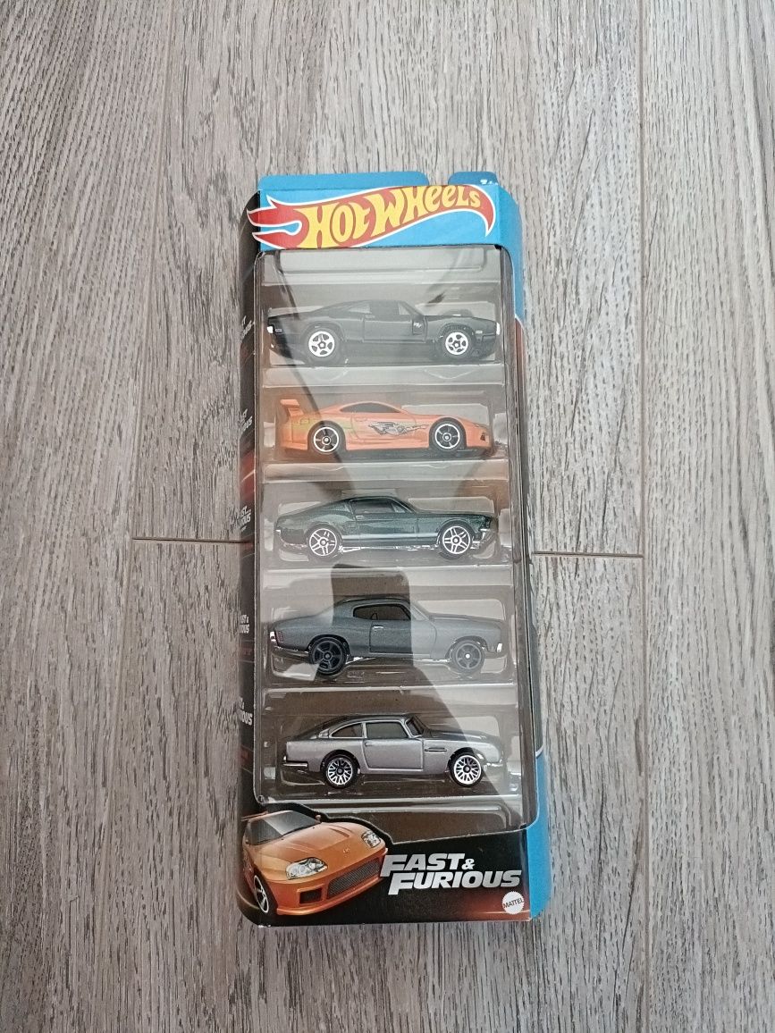 Pięciopak Fast and furious hot wheels