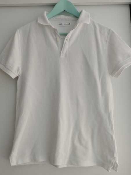 Zara-biała koszulka polo rozm. 152