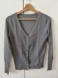 Sweter sweterek szary kaszmir wiskoza S/M 36/38
