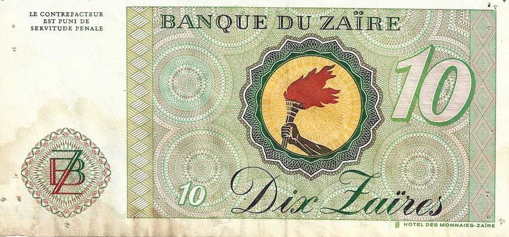 Notas antigas - Zaire