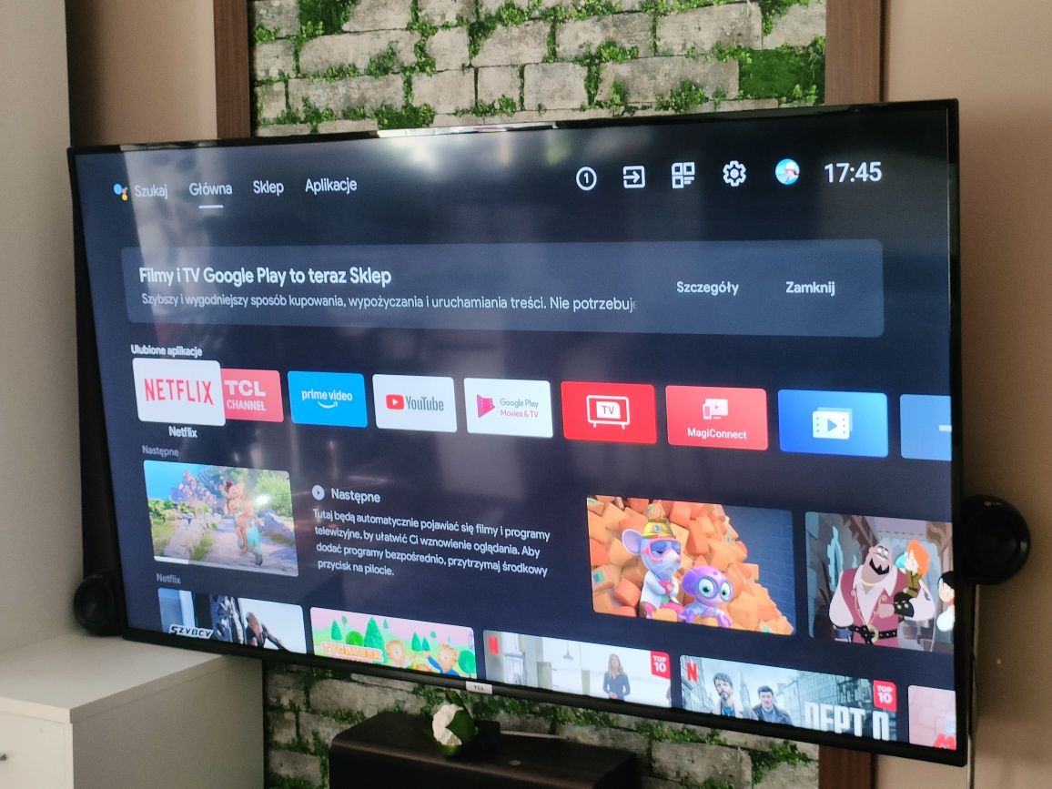 Telewizor TCL 65" Android TV 4K UHD  60Hz