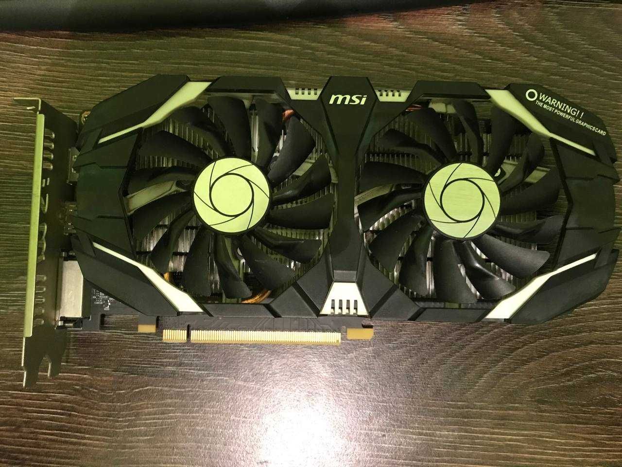 Відеокарта GTX 1060 6 gb MSI + коробка