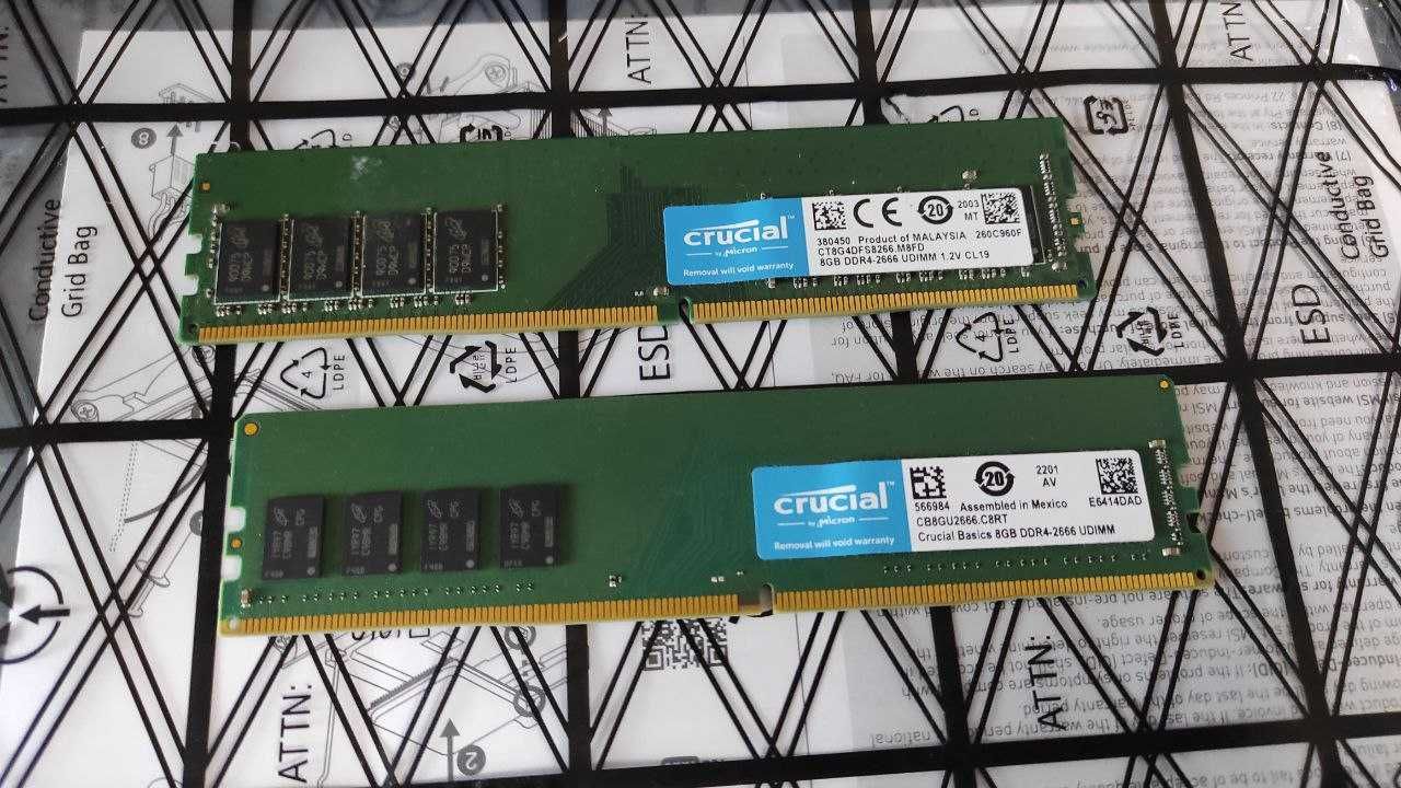 Оперативна пам'ять Crucial DDR4 2x8Gb(16Gb) 2666Mhz