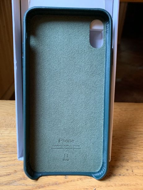 iPhone XS Max Leather Case - Forest Green