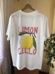Nowa biała koszulka unisex limoncello wzór w cytryny na co dzien XL