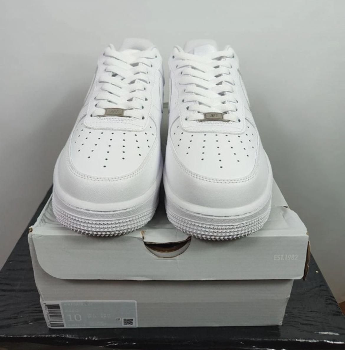 meskie air force biale sneakersy force 1 nike 43