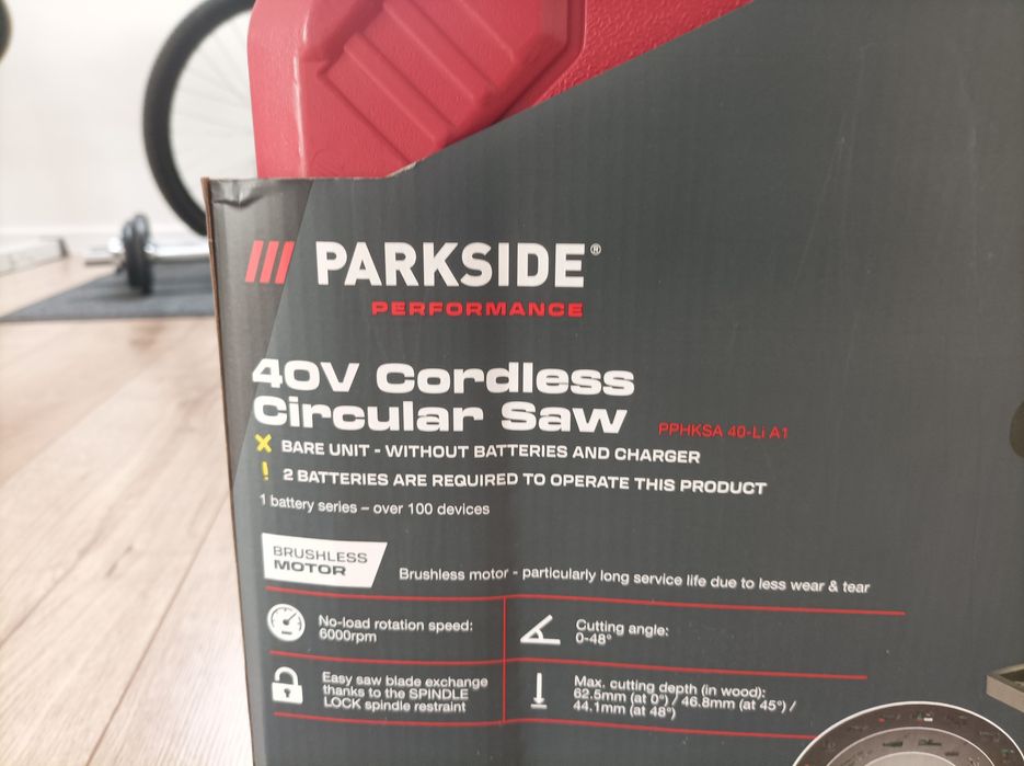 Akumulatorowe piła PARKSIDE PPHKSA 40-Li A1 40V 190 MM + WALI