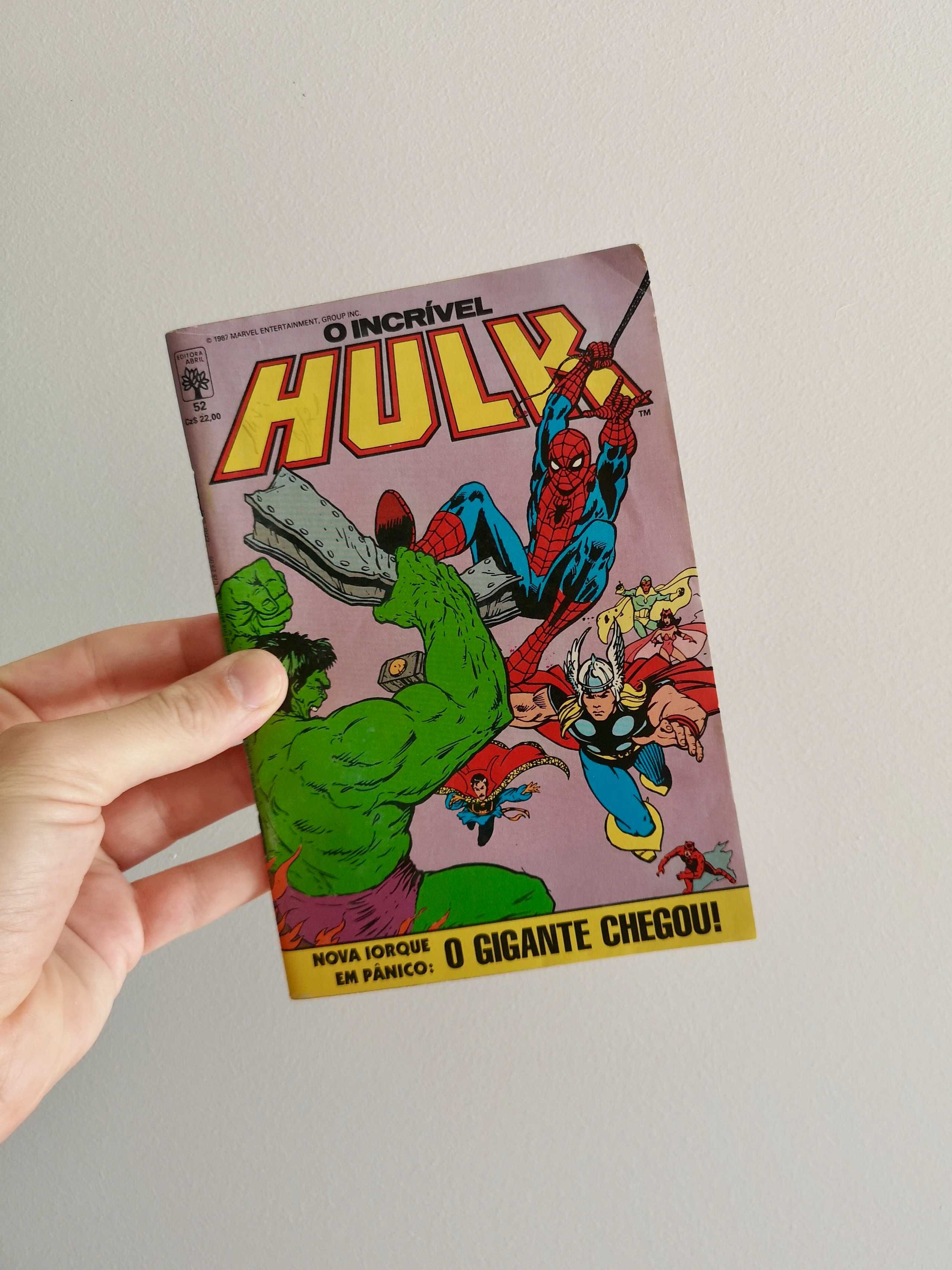 Livro / revista O Incrível Hulk #52 / Marvel - Abril Jovem 1987